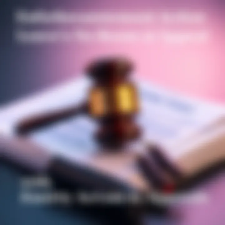 A gavel resting on a stack of legal documents to represent enforcement actions and appeals