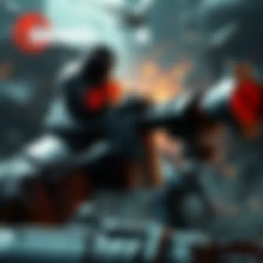 A player using a heavy gun in Gears 4, surrounded by action-packed gameplay and detailed maps.