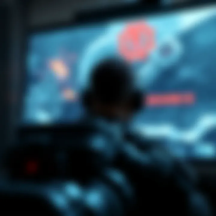 A player in Gears 5 ready to join a match, focused on the screen, with action elements from the game in the background.