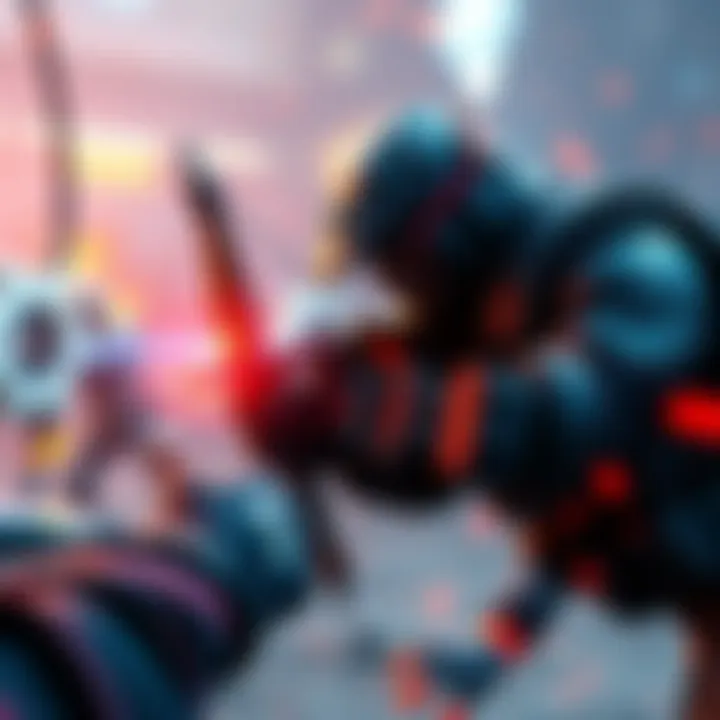 Gears Gameplay with Torque Bow A player in action using the 6 for 6 Torque Bow in Gears gameplay, aiming at targets in a dynamic battle scene