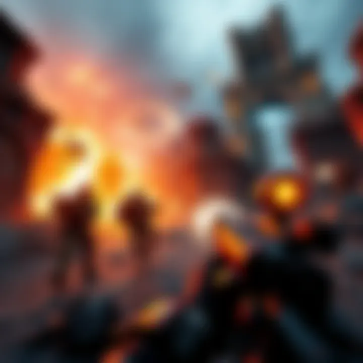 Gears of War 3 Gameplay Scene A player battles in a Gears of War 3 map with immersive environments and intense action.