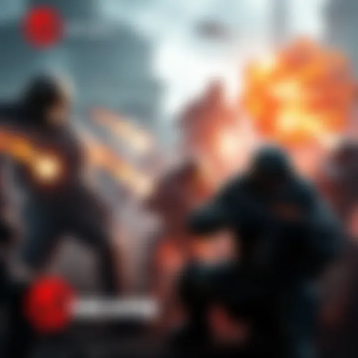 Gears of War: E-Day Story Trailer Action-packed scene from Gears of War: E-Day trailer featuring soldiers and combat against enemies