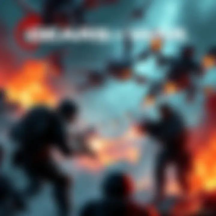 Intense Multiplayer Action in Gears of War A heated multiplayer match in Gears of War Ultimate Edition, featuring players strategizing amidst a fierce battle.