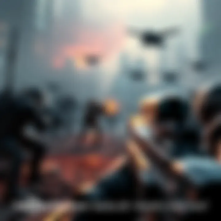 A scene from Gears Tactics showing characters in combat with tactical elements on screen
