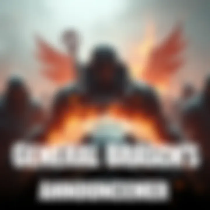 A digital announcement showing the death of General Brasch, a character from Helldivers 2, with a somber background.