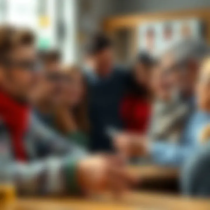 Generational Differences A diverse group of people from different generations discussing values and communication styles