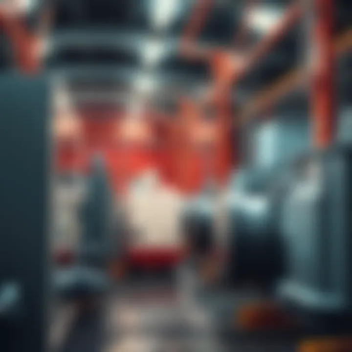 A view of multiple generators placed closely in an industrial setting, highlighting the proximity issue.