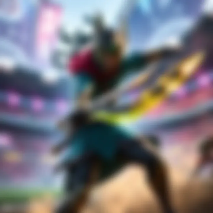 Genji showcasing powerful melee attacks and self-healing abilities in a vibrant stadium setting
