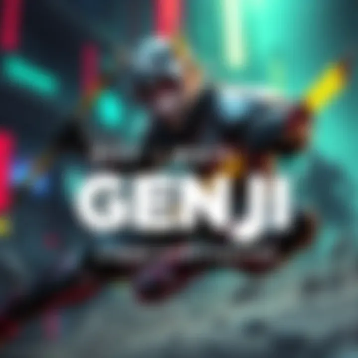 A skilled player showcasing Genji's agility and unique abilities in a gaming scene