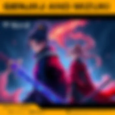 Artistic representation of Genji and Mizuki by Diville_Art, showcasing vibrant colors and storytelling elements.