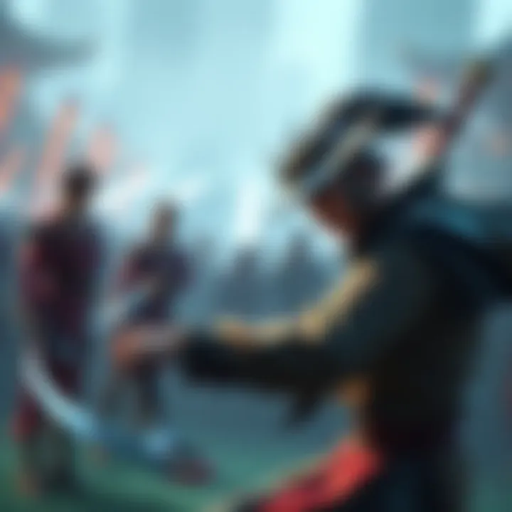 Genji, a character in a game, struggles during a match while players observe his performance.