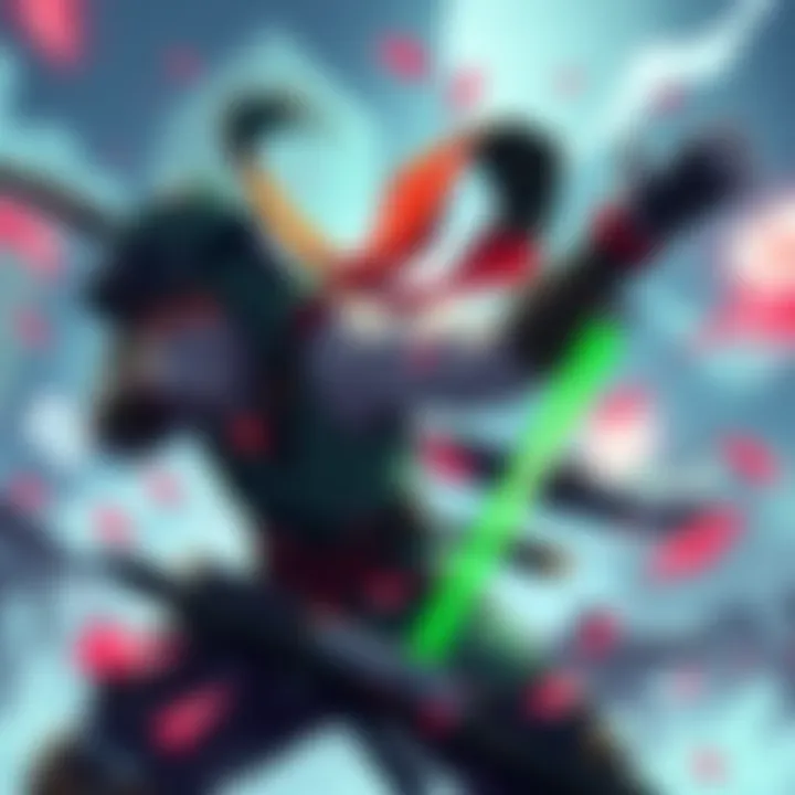 Illustration showing the key features of the new Genji perk with gameplay elements in a dynamic setting.