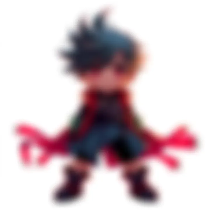 Character Genki with empty background Genki stands alone with a blank background, highlighting the lack of lore around him.