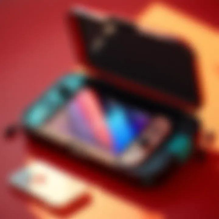 A Genki Sleeper Case for Nintendo Switch 2 lying open, showing its inner compartment with a Switch console and joy-cons inside, showcasing its design flaws.