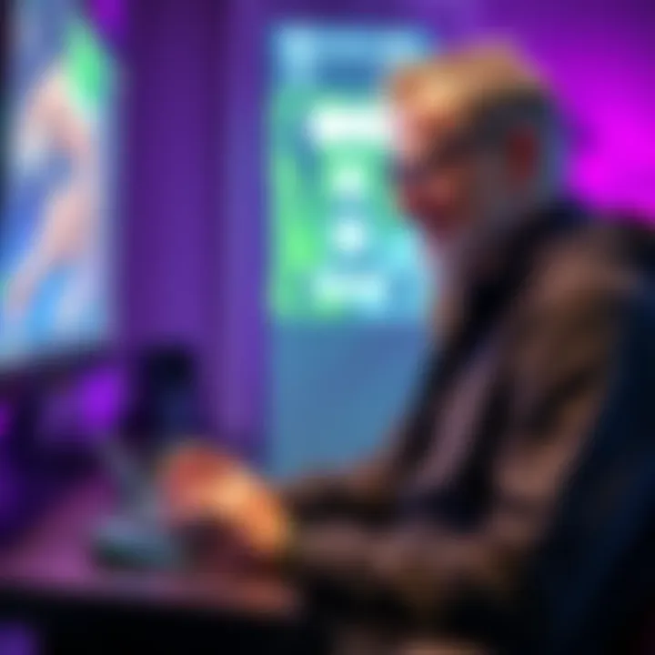 Geoff 'Zag' Keene plays a game on his console, reflecting on gaming as therapy.