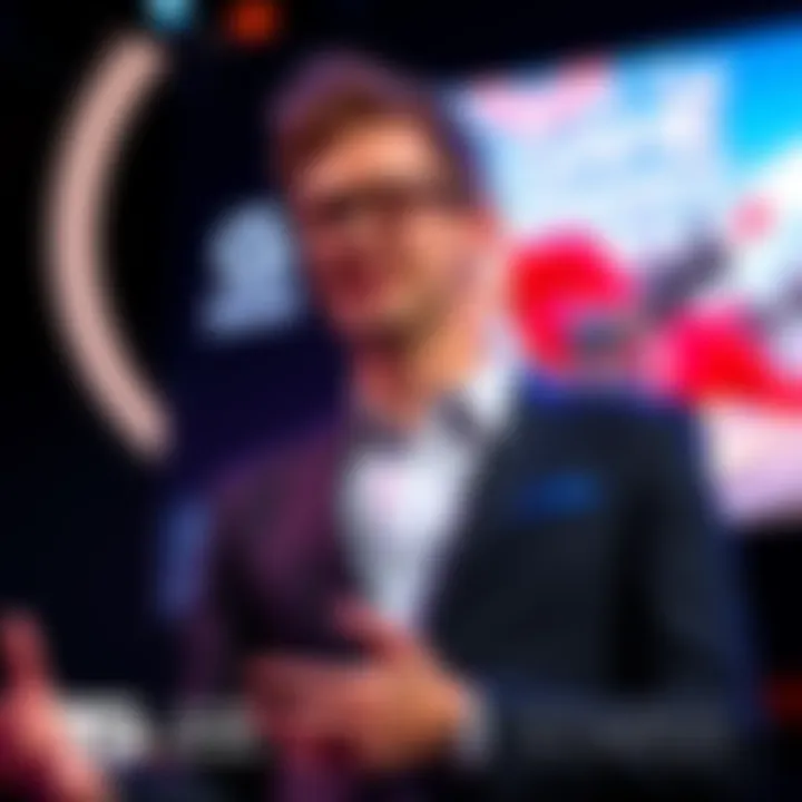 Geoff Keighley at TGA 2025 Geoff Keighley presenting Highguard at The Game Awards 2025, with a backdrop displaying the game's logo and visuals