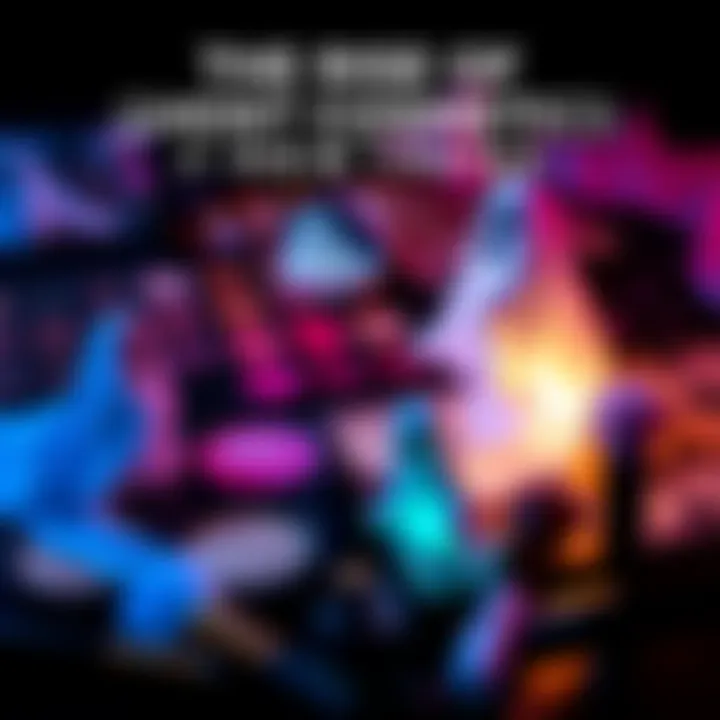 Ghost-themed makeup products A collection of ghost cosmetics including makeup palettes and brushes with a spooky aesthetic