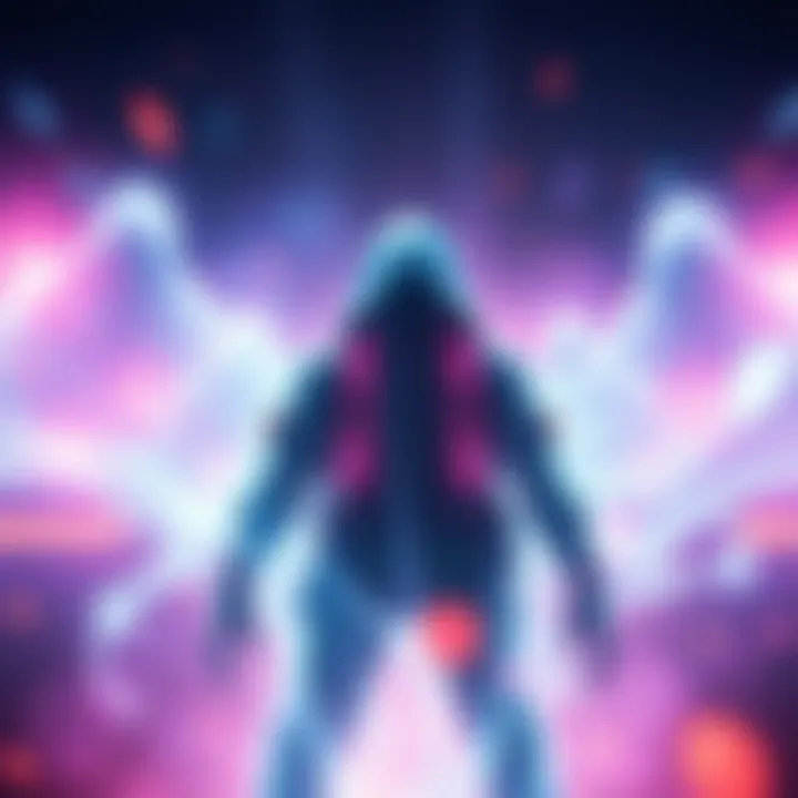 Ghost Levels Concept A visual representation of ghost levels in gaming, showing a character reaching beyond level 60 with glowing effects around them.