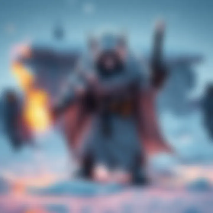 Ghost melting snow Character Ghost using a heat source to melt snow in a game setting