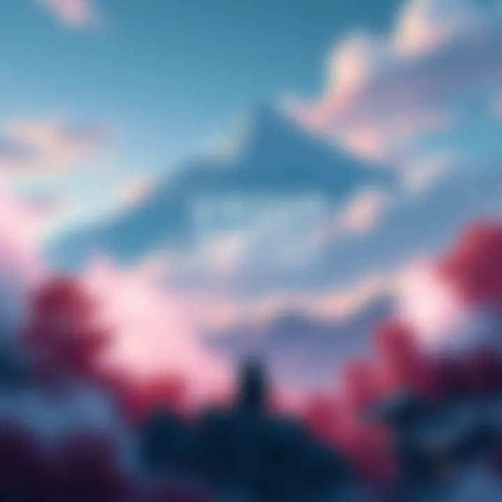 A scenic view of Mount Yōtei with a ghostly figure in the foreground, hinting at adventure and exploration in the game Ghost of Yōtei: Legends.