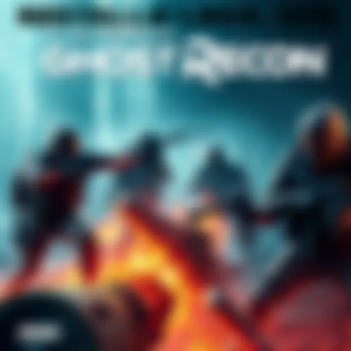 A vintage advertisement for Ghost Recon featuring tactical gameplay and military strategy