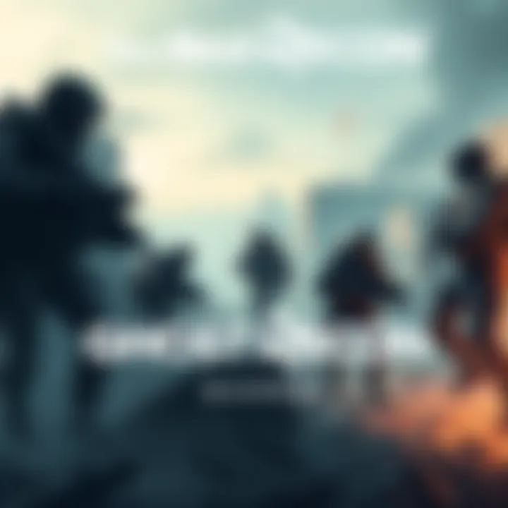 A group of soldiers in tactical gear strategizing in a war-torn environment, representing the Ghost Recon series' military vibe.