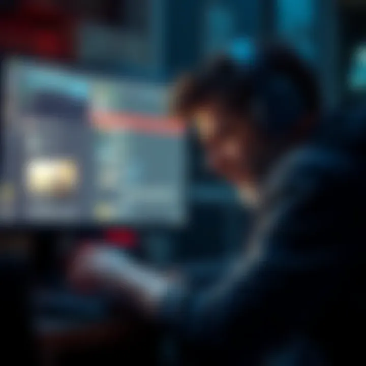 A distressed game developer looks at a computer screen filled with negative feedback about the new Ghost Recon game