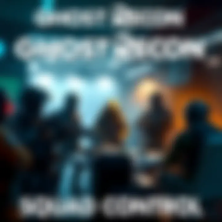 Ghost Recon Squad Control A tactical team strategizing in a military setting, showcasing Squad Control and AI mechanics in action.