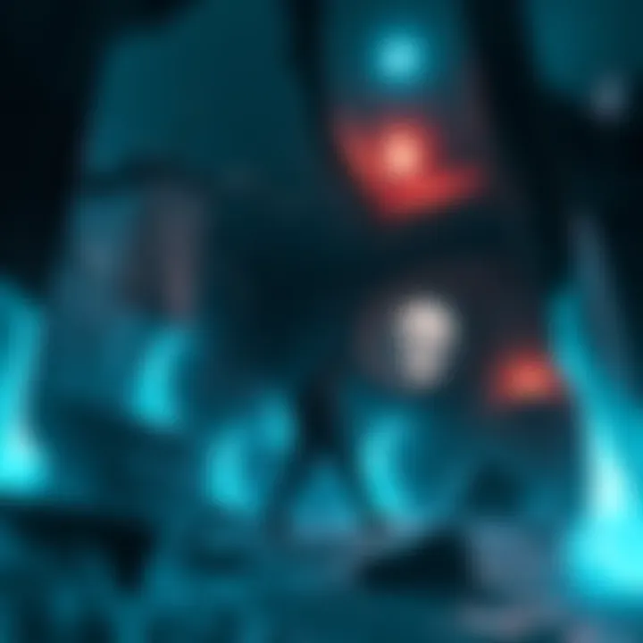 A character exploring a dark and atmospheric environment in the game Ghost Song, highlighting elements like eerie landscapes and mysterious objects.