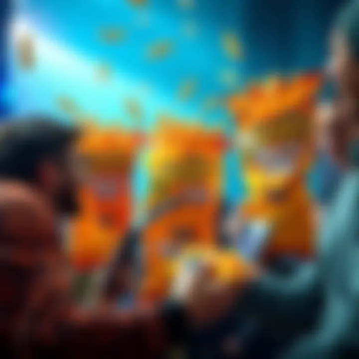 Players laughing at giant Wotsits and Cheetos in a multiplayer game level