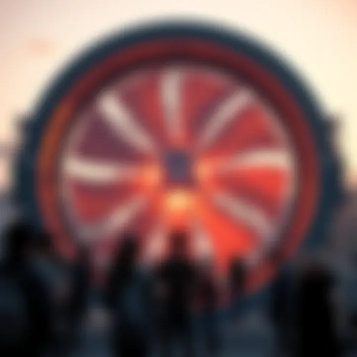 Giant Fan in Environment Test A large fan used in an environment test for the Chicas level, with participants observing the setup.