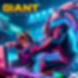 Action shot of GIANTX and BBL Esports players competing in Monsters Reloaded 2026, highlighting intense gameplay and strategy on screen.