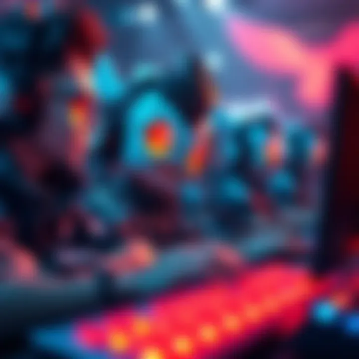 Gibby Character Buffs in Action Gibby character showcasing new buffs while engaged in an intense gaming session with teammates