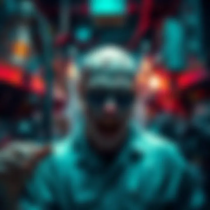 Gideon appears zombified, surrounded by chaotic lab equipment reflecting failed experiments.