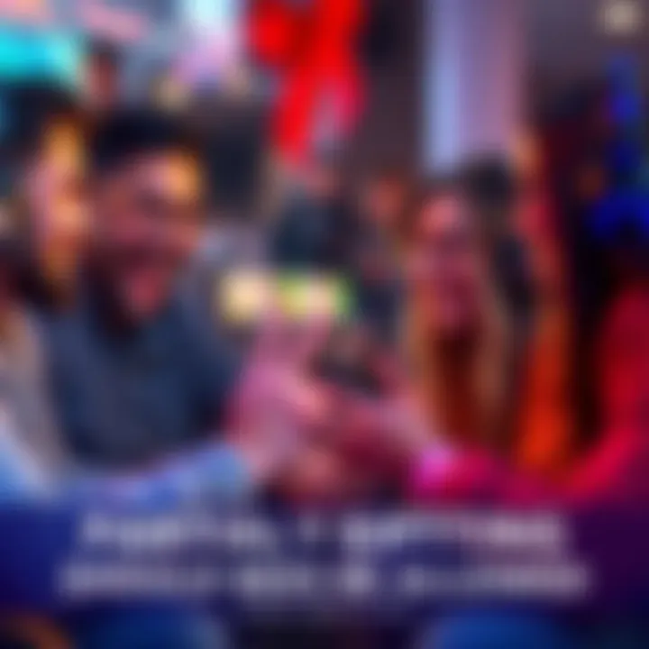 A group of gamers discussing partial gifting options for game bundles with excitement