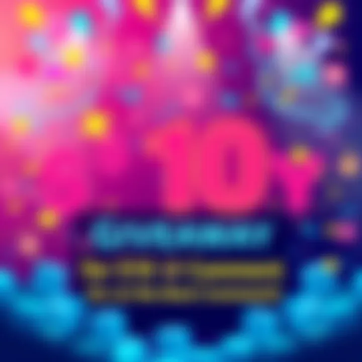 A colorful graphic showcasing a $10 giveaway with creative comments and excitement.