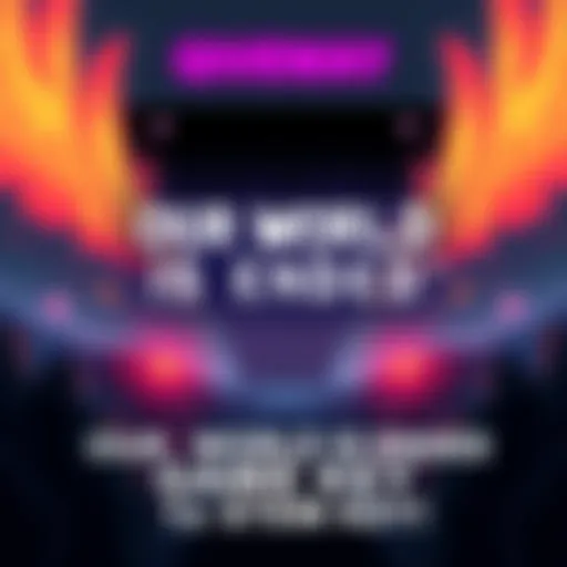 A promotional image announcing a contest to win a game key for Our World Is Ended, featuring the game's logo and details about how to enter.