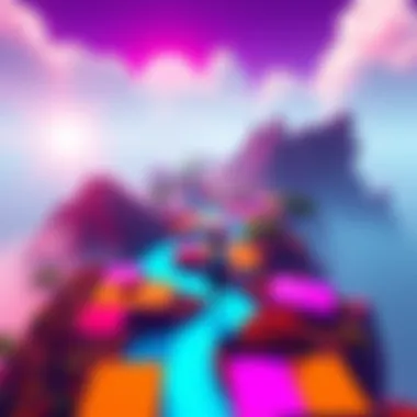 A person exploring a colorful island with puzzles, promoting a Steam key giveaway for The Witness game