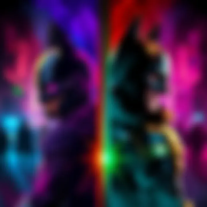 A visual representation showing side-by-side comparisons of GK and Arkham, highlighting public opinions and reactions.