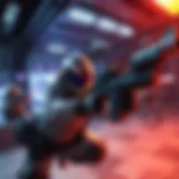 A gamer in a virtual environment using Gley Akimbo weapons, showcasing different playstyles during a match.