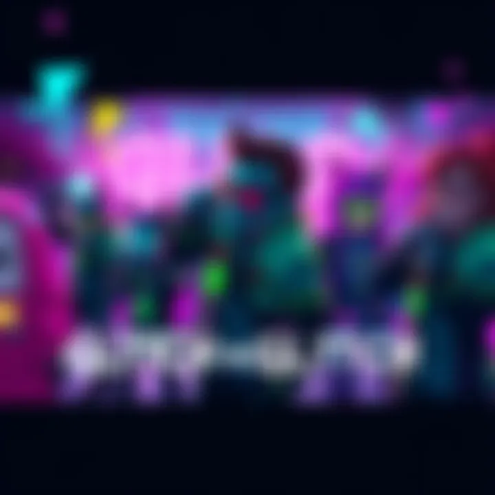 A vibrant fanart piece inspired by GLITCH GLITCH, showcasing colorful characters and creative style.