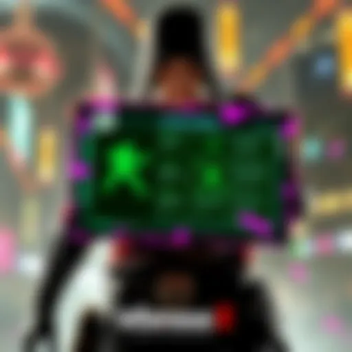 Character from inFamous 2 showcasing a glitched trophy screen with mission details on display.