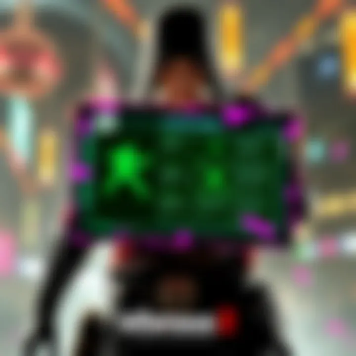 Character from inFamous 2 showcasing a glitched trophy screen with mission details on display.