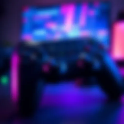 A close-up of a gaming controller with a glitch effect on the screen, showing inconsistent boost performance during gameplay.