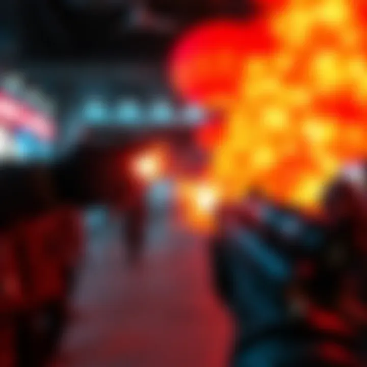 A scene showing glitching grenades in the game BurntPeanut, with players expressing frustration in a forum