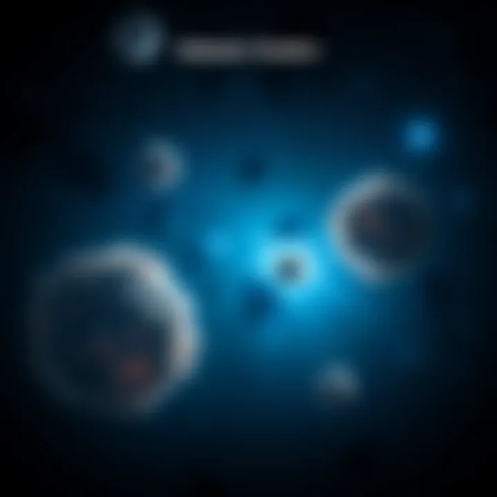 Globular Clusters in Space A view of multiple globular clusters surrounded by stars and dark space, showing their mass and density