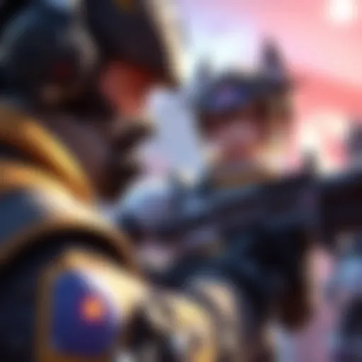 A Grandmaster tank player focusing on Kiriko during a competitive Overwatch match, showcasing intense gameplay.