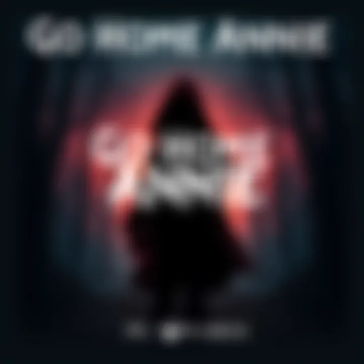 Go Home Annie Game Cover Cover for Go Home Annie featuring a dark silhouetted character with a spooky forest backdrop and eerie lighting