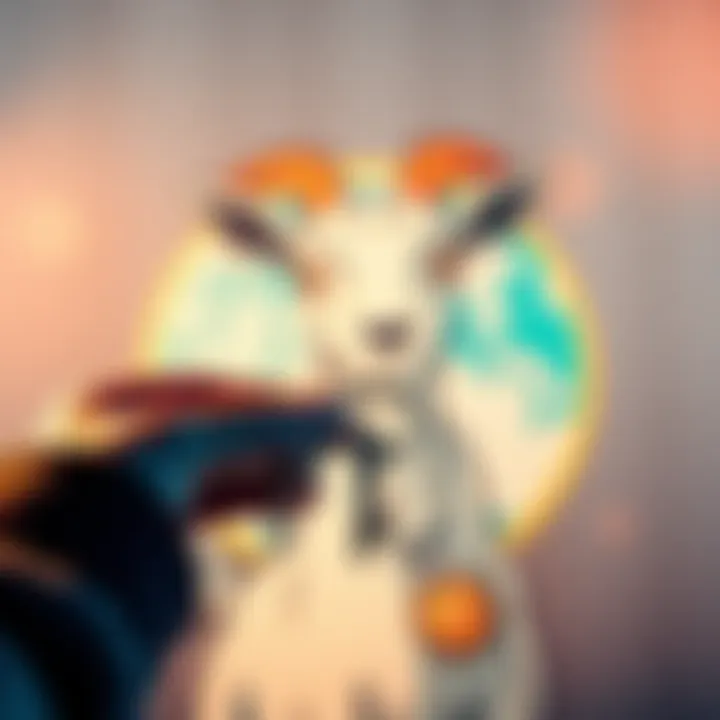 A person holds a Goat Simulator game key with a playful goat graphic on the background