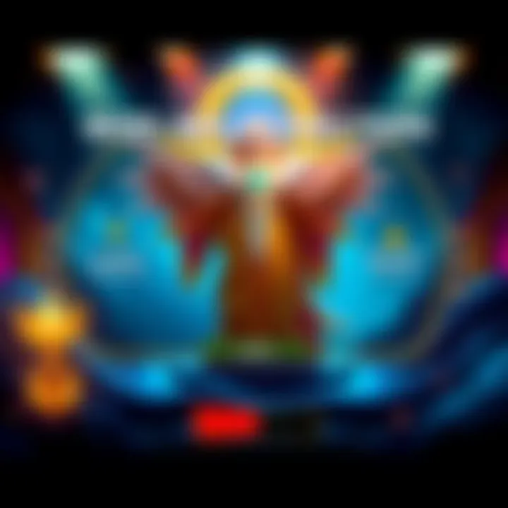 A visual of a user-friendly god selection screen featuring visible god names, types, and warning signs for balance.